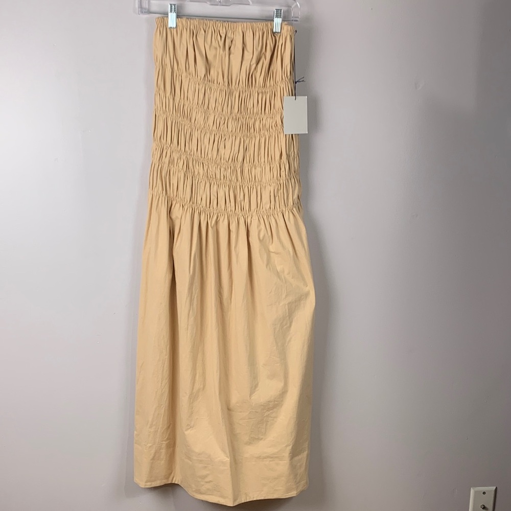 MAJORELLE Tan Maxi dress small NWT